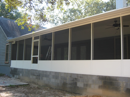 After installation screen enclosure